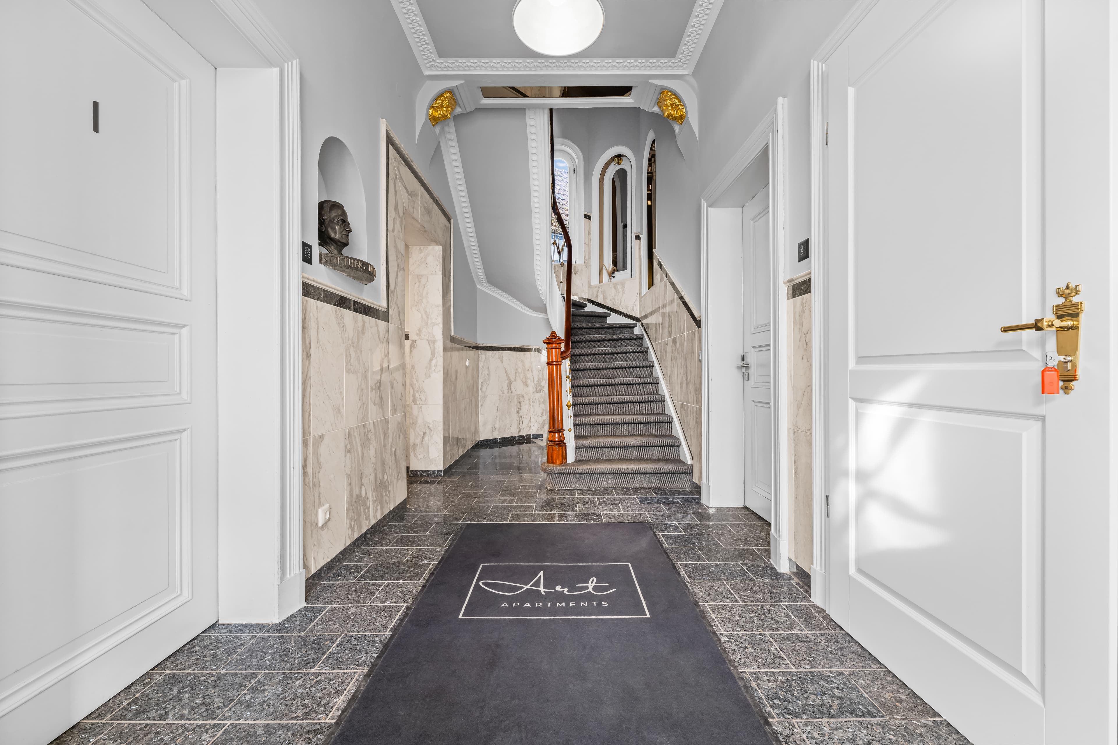Interior detail showing natural materials and soft textures